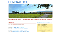 Desktop Screenshot of bernartice.eu